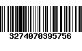 Código de Barras 3274070395756