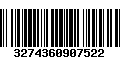 Código de Barras 3274360907522