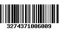 Código de Barras 3274371006009