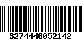 Código de Barras 3274440052142