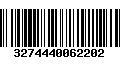 Código de Barras 3274440062202