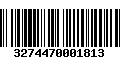 Código de Barras 3274470001813