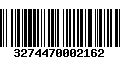 Código de Barras 3274470002162