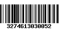 Código de Barras 3274613030052