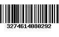 Código de Barras 3274614080292