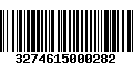 Código de Barras 3274615000282