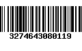 Código de Barras 3274643080119