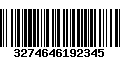 Código de Barras 3274646192345