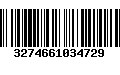 Código de Barras 3274661034729