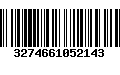 Código de Barras 3274661052143