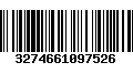 Código de Barras 3274661097526