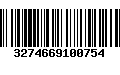 Código de Barras 3274669100754