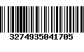 Código de Barras 3274935041705