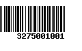 Código de Barras 3275001001