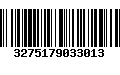 Código de Barras 3275179033013