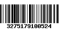 Código de Barras 3275179100524