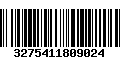 Código de Barras 3275411809024