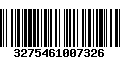 Código de Barras 3275461007326