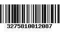 Código de Barras 3275810012087