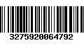 Código de Barras 3275920064792