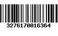 Código de Barras 3276170016364