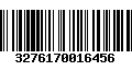 Código de Barras 3276170016456