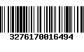 Código de Barras 3276170016494