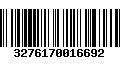 Código de Barras 3276170016692