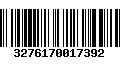 Código de Barras 3276170017392