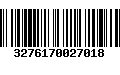 Código de Barras 3276170027018