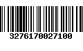 Código de Barras 3276170027100