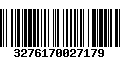 Código de Barras 3276170027179