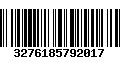 Código de Barras 3276185792017