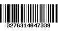 Código de Barras 3276314047339