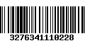 Código de Barras 3276341110228