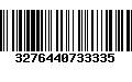 Código de Barras 3276440733335