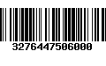 Código de Barras 3276447506000