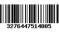 Código de Barras 3276447514005