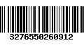 Código de Barras 3276550260912