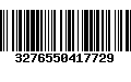 Código de Barras 3276550417729