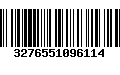 Código de Barras 3276551096114