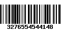 Código de Barras 3276554544148