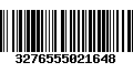 Código de Barras 3276555021648