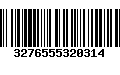 Código de Barras 3276555320314