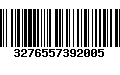 Código de Barras 3276557392005