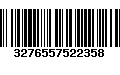 Código de Barras 3276557522358