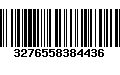 Código de Barras 3276558384436