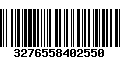 Código de Barras 3276558402550