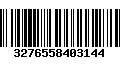 Código de Barras 3276558403144