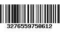 Código de Barras 3276559750612